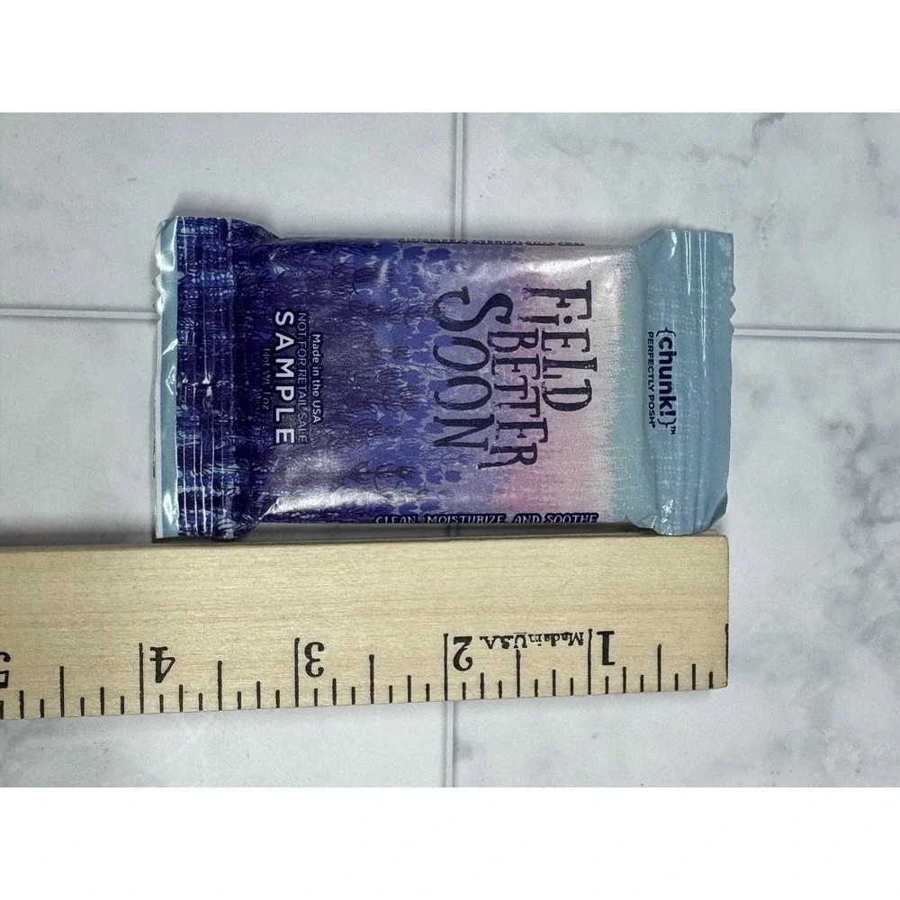 6 Perfectly Posh Field Better Soon Chunk Lavender Oat Soap Samples 1oz Each